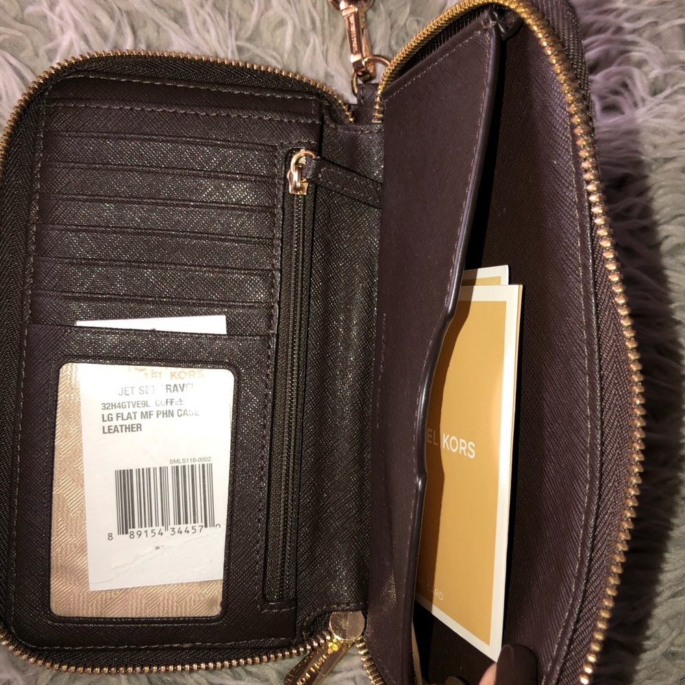 Michael kors jet setter phone wristlet wallet - Picture 7 of 16